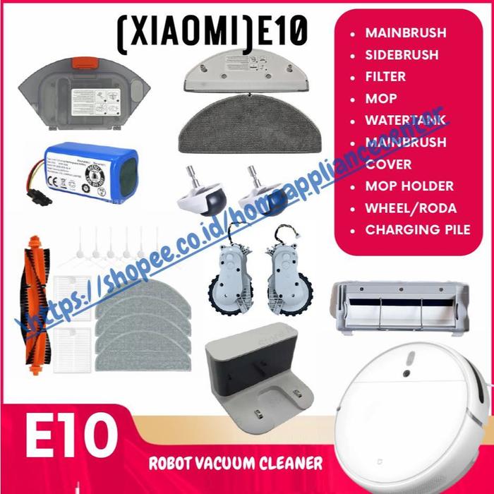 xiaomi E10 Mijia Mi Robot Vacuum  WATERTANK BATRE / BATERAI / BATTERY WALKING WHEEL RODA MOP FILTER