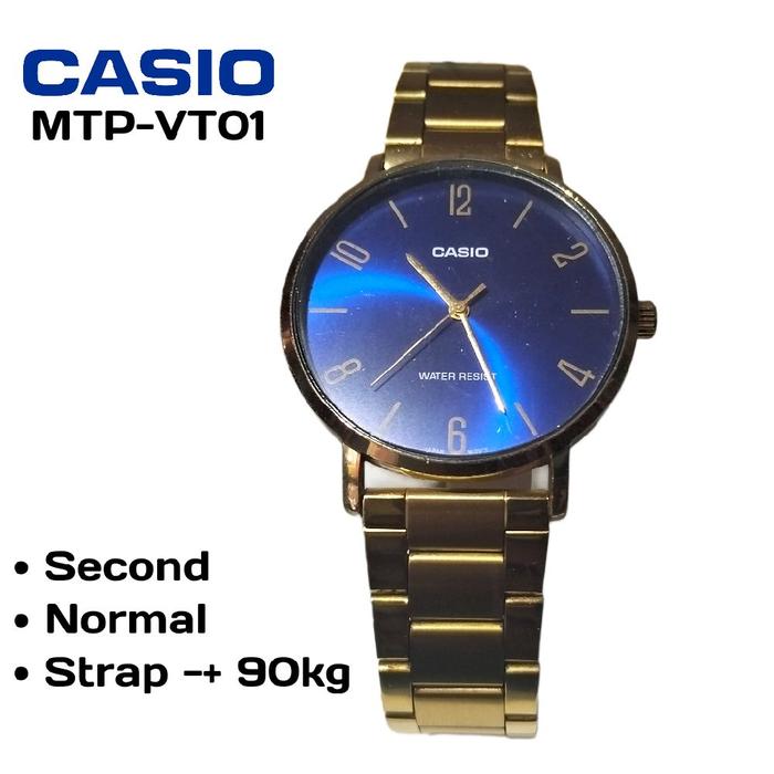 Jam Tangan Casio MTP-VT01 Gold Original // Preloved Watches