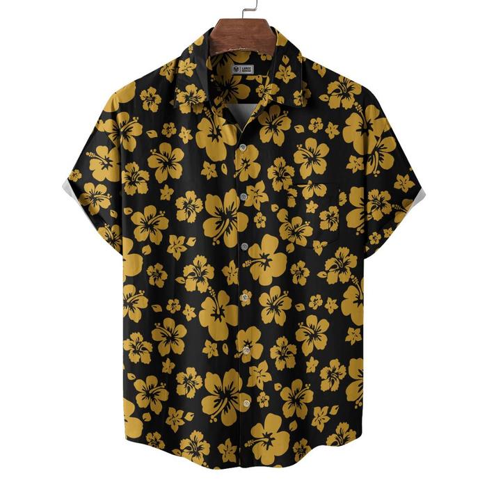 Kemeja Pria Lengan Pendek Motif - Duke Raoul