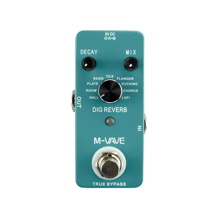 M-VAVE DIG REVERB Digital Reverb Guitar Effect Pedal 9 Reverb Types