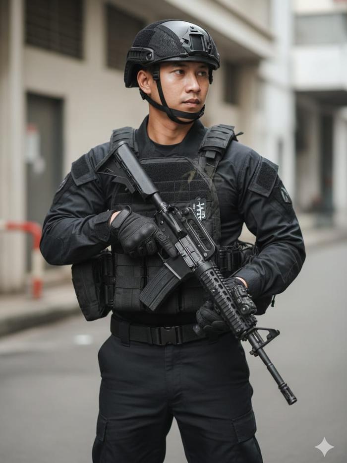 WR Bodyvest Uncal Cordura D600 Waterproof Quick Release Loreng Hitam Hijau Premium Bahan Original De