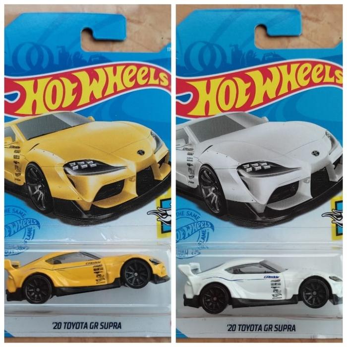 Hot Wheels 20 TOYOTA GR SUPRA GReddy Putih, Kuning