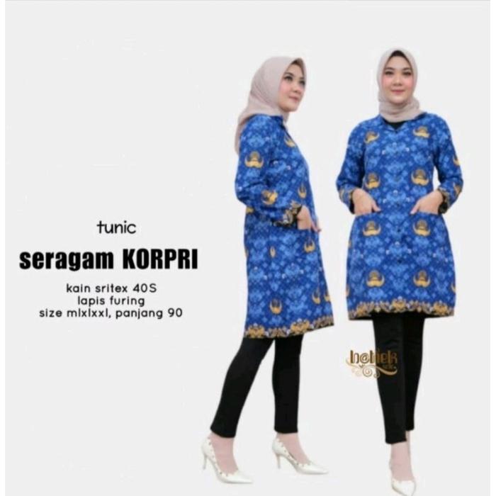 Tunik Korpri Wanita / Korpri Wanita Tunik Terbaru / Korpri Tunik Baru / Korpri Tunik Wanita 2022 / B