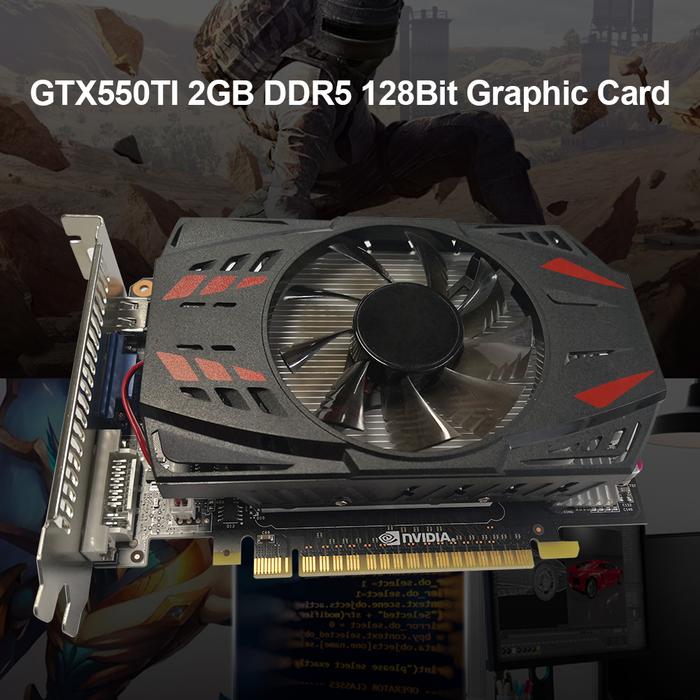 Video Card GTX550TI 2GB 128Bit DDR5 Graphics Cards PCI-Express2.0 VGA