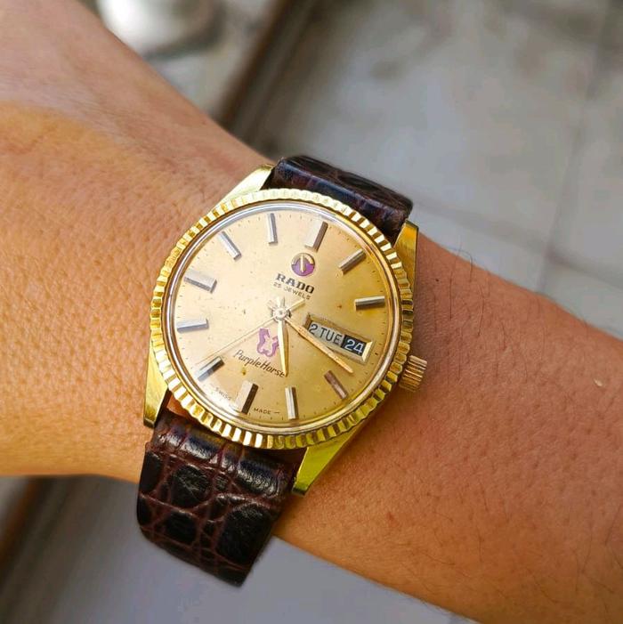 Rado Jangkar Automatic Kondisi Terawat Kaca Mika Vintage Original Swiss Made Mans Size Siap Pakai Ja