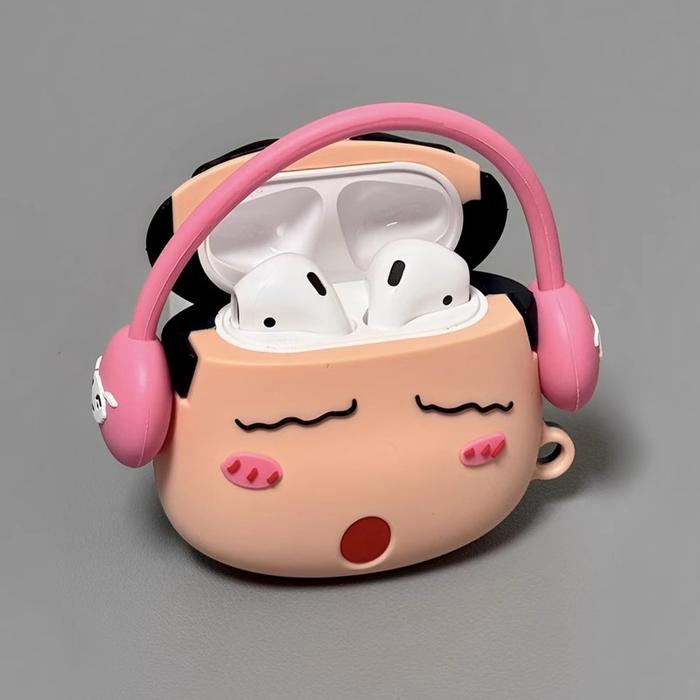 Airpod Pro Case Shinchan Softcase Airpods Pro/Pro 2 Earphone Bluetooth Casing Airpods Gen 1 2 3 Cray