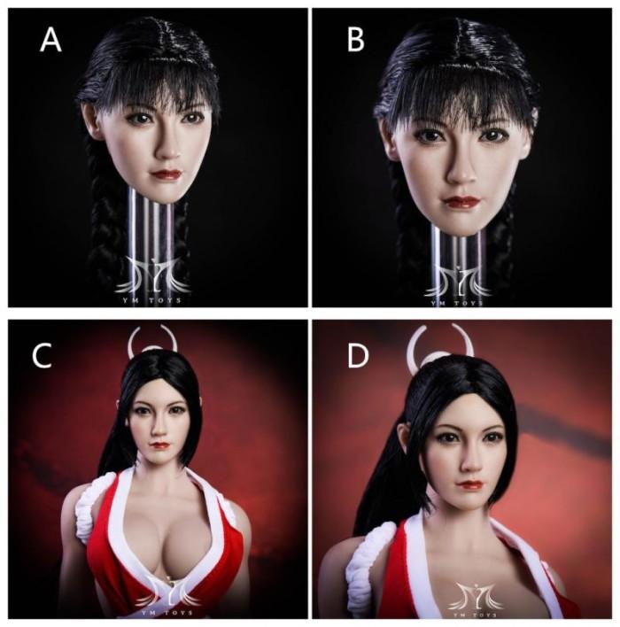 YMTOYS YMT08 FANG FEMALE HEAD SCULPT U PHICEN TBLEAGUE JIAOUDOLL 1/6