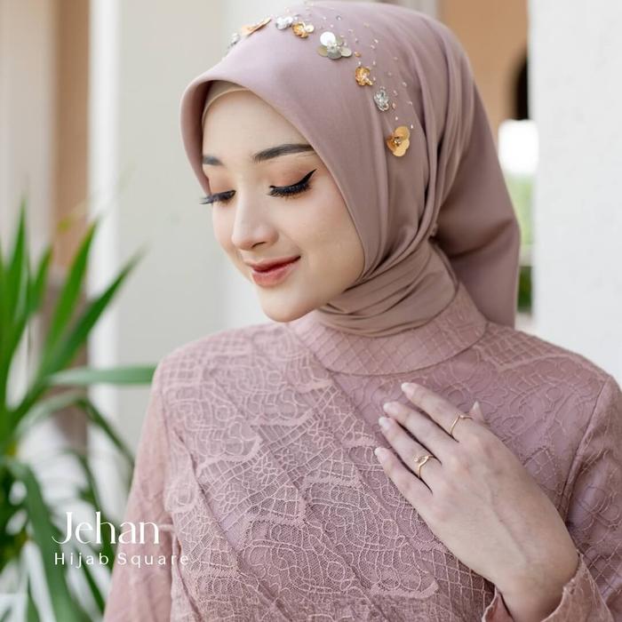 LYF Official Square Jehan Segi Empat Premium Jilbab Kerudung Hijab Bahan Paris Premium Wanita Muslim