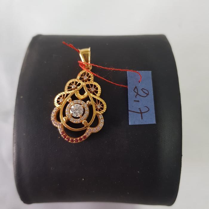 LIONTIN EMAS ASLI MODEL HATI VARIASI KADAR 875 EMAS 23 KARAT