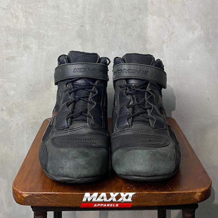 Sepatu Komine | Black | Original Komine Sepatu Riding