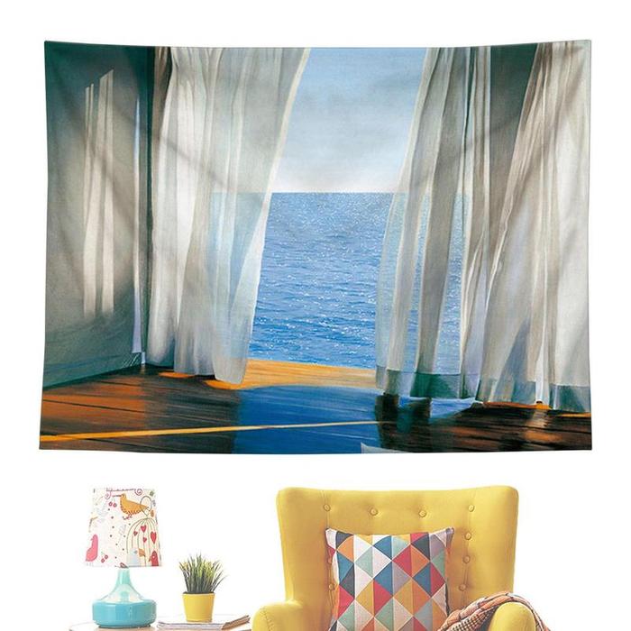Wall Hanging Tapestry Sea Landscape Holiday Tapestry Wall Decoration