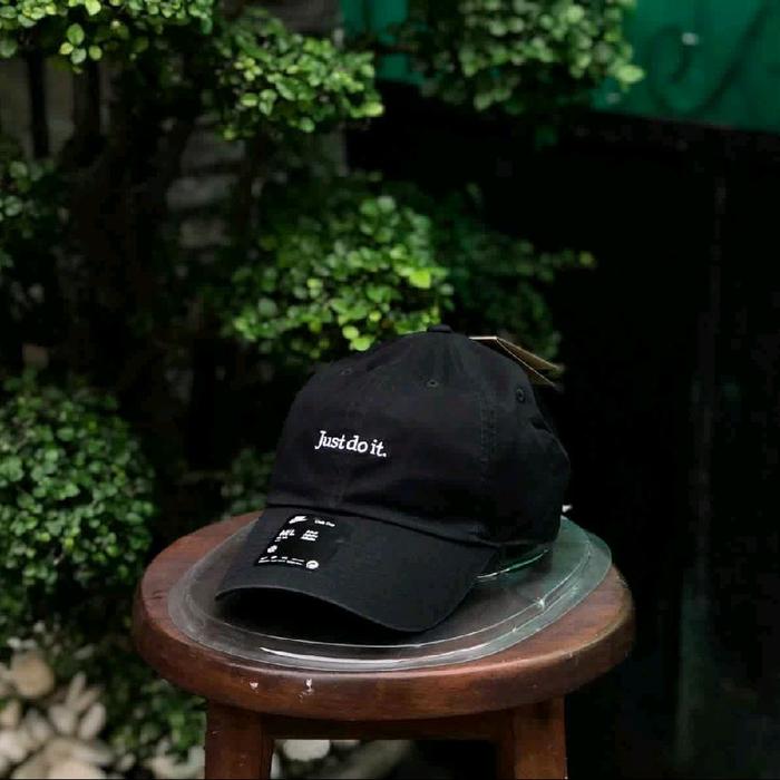 Nike Unstructured Just Do It Cap Black White BNWT ORIGINAL BARANG RESMI STORE