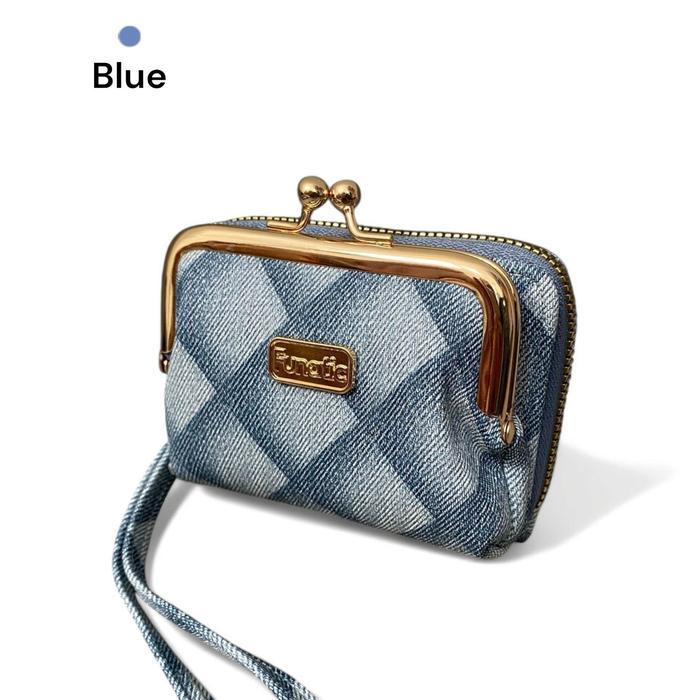 New arrival [Blueberry Wallet] Dompet Wanita Funatic Kiss Lock Dompet Lipat Terbaru Dompet kartu koi