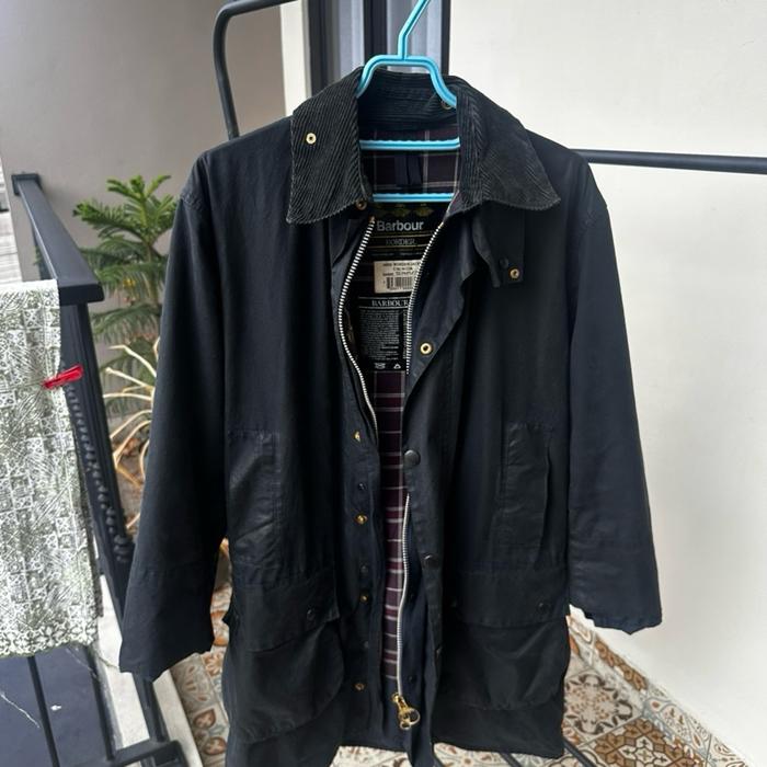 Barbour A205 Border Jacket C36/91CM Wax Jacket Vintage Jacket SecondHand