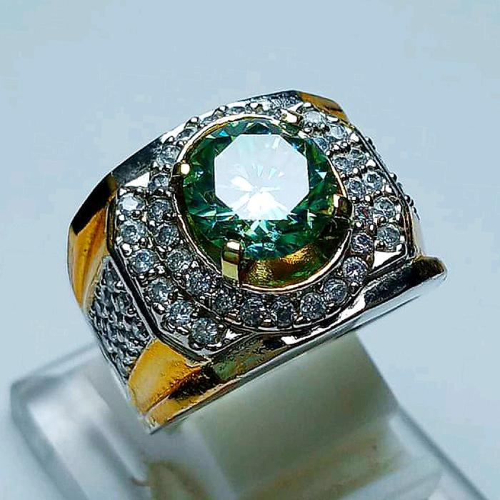 Batu Permata Green Moissanite Full Naik Kekerasan 9 Mohz - FADHILAHSTORE06 - Perhiasan