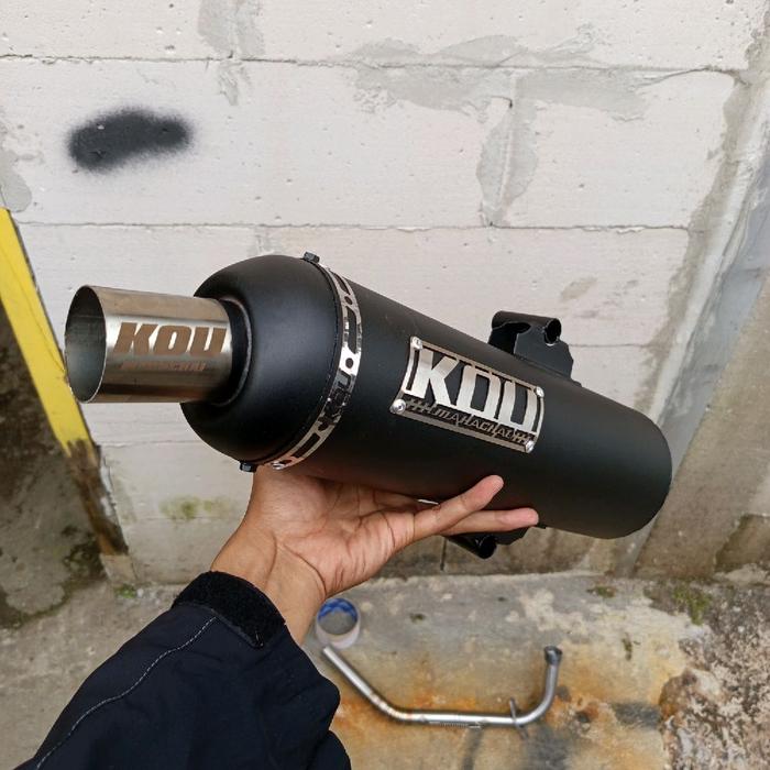 knalpot standar racing type KOU leher cacing inlet 32 vario beat pcx nmax aerox mio dll