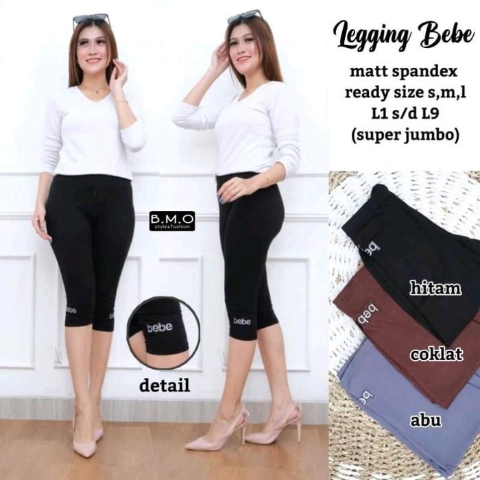 celana leging bebe 7/8 matt spandex super jumbo size S-L9 Melar