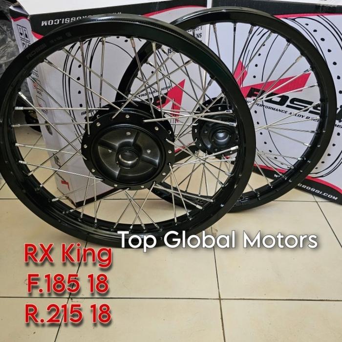 Velg Pelek RX King Ring 18 Uk 185x215 Hitam VELG RX KING Sepasang Rossi