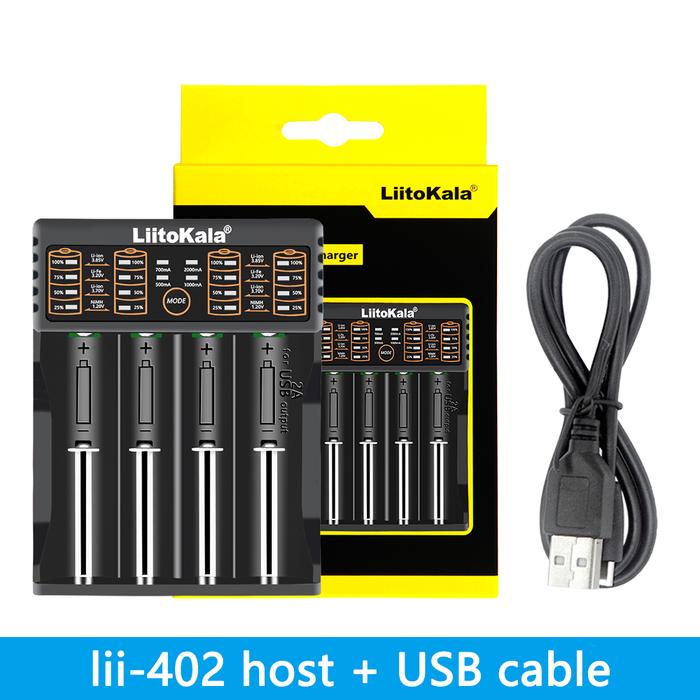 LiitoKala Lii-202 Lii-402 Lii-S2 Lii-S4 18650 Battery Charger For
