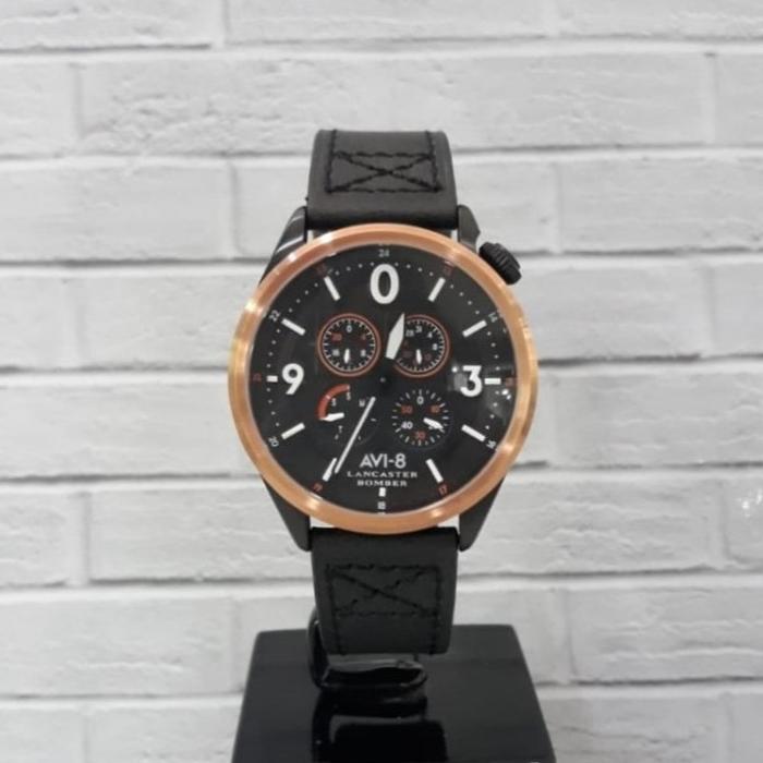 JAM TANGAN AVI-8 LANCASTER BOMBER AV-4050-05 ORIGINAL & GARANSI RESMI AVI-8
