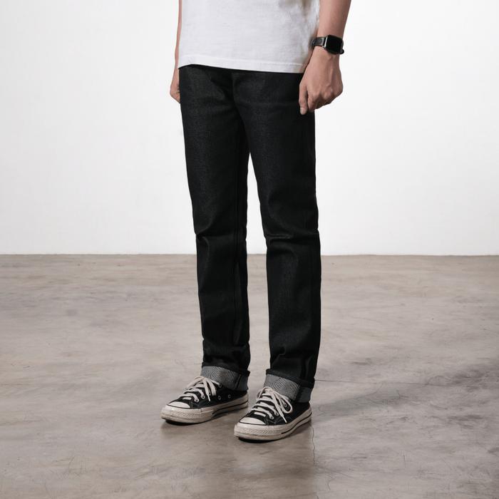 Treadless - Ares - Black Indigo - Denim pants - Slim Fit 14oz