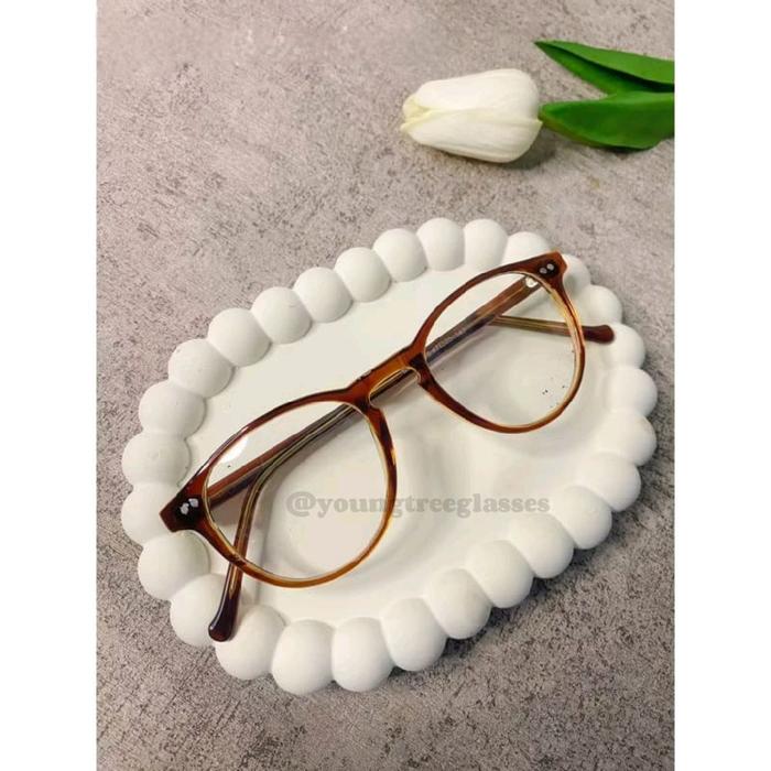 FRAME BULAN PLASTIK KACAMATA MURAH KACAMATA MINUS BLUERAY FOTOCROMIC KODE OLIVIA besi