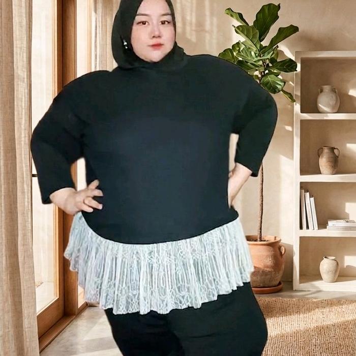 iLuva BLOUSE INNER JUMBO PREMIUM untuk Wanita dengan Desain Elegan dan Nyaman - Safety Kombinasi San