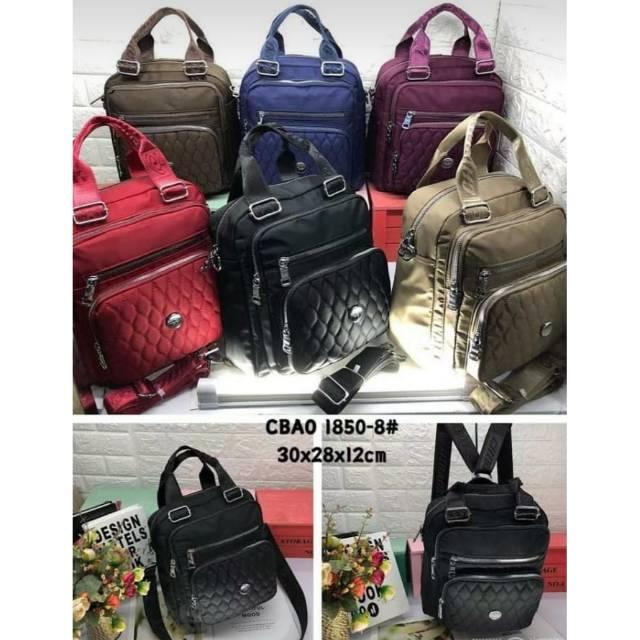 tas 3in1 chibao cb 1850 bordir jumbo - tas multifungsi stylish wanita kekinian