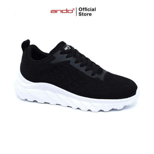 Ando Official Sepatu Sneakers Magnet Pria Dewasa - Hitam/Putih | COD