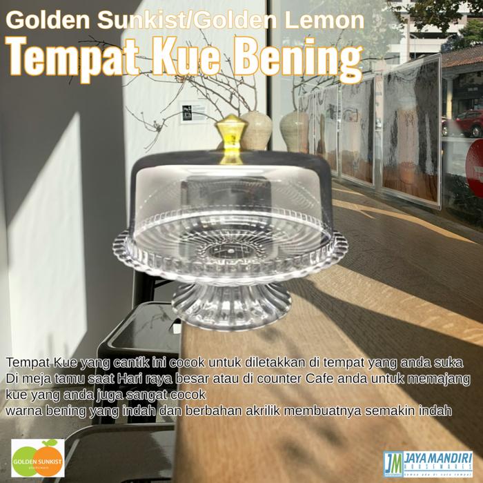 ASLI Golden Sunkist/Golden Lemon Tempat Kue Kristal READY STOCK
