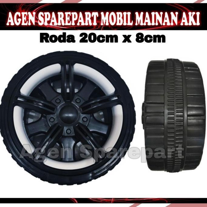 Ban Roda Mobil/Motor Mainan Aki 20X8Cm Bahan Plastik Anak Bmw/Pliko