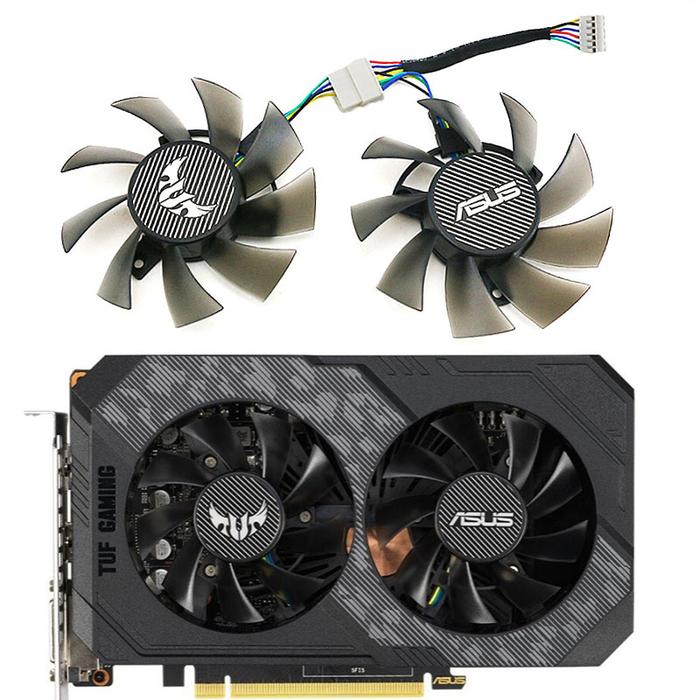 NEW 1LOT 75MM T128015BU FD0815U12D TUF GTX 1660TI GPU Fan，For ASUS GTX 1660 1660Ti TUF GAMING、RTX 20