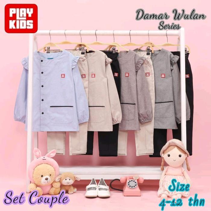 Setelan KEMEJA COUPLE DAMAR WULAN Series by Playkids