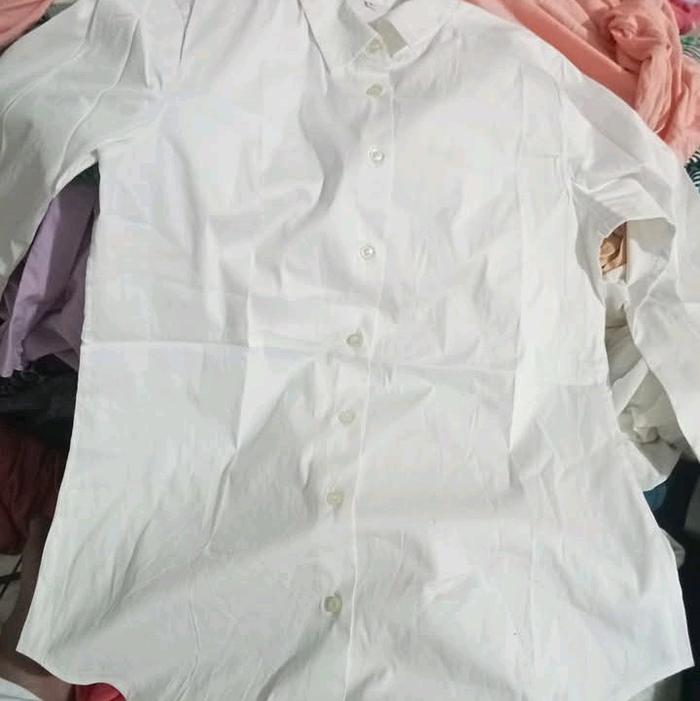 kemeja putih kerja rijekan pabrik