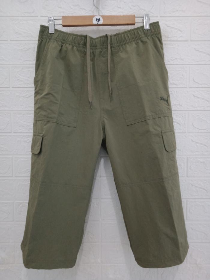 Celana Tiga Perempat Dry-Ex Cargo PUMA 84-92cm Ori (Preloved) Olive C-515