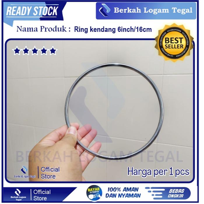 ring tumbuk ring kendang ring ketipung 6inch/16cm full chrome