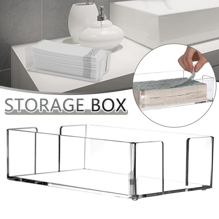 Clear Acrylic Napkin Storage Box Kitchen Clear Towel Holder Clear