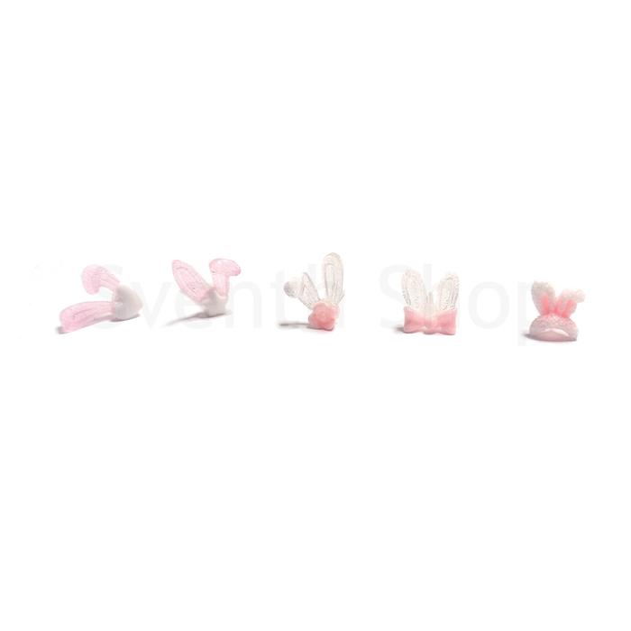 Anting Plastik Bunny Glitter Glow In The Dark