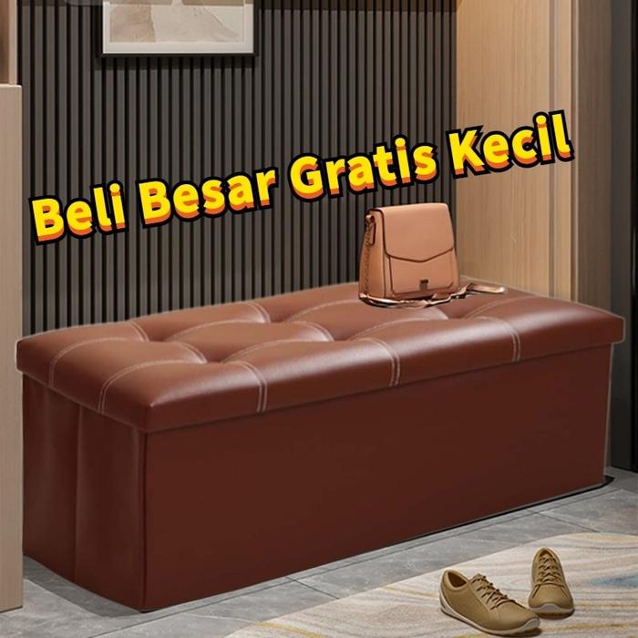 Sofa Storage Box Kursi Box Penyimpanan Dapat Dilipat Kursi Organizer Box Sofa Kotak Penyimpanan Serb