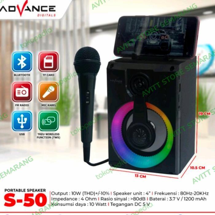 speaker advance bluetooth plus mic s50