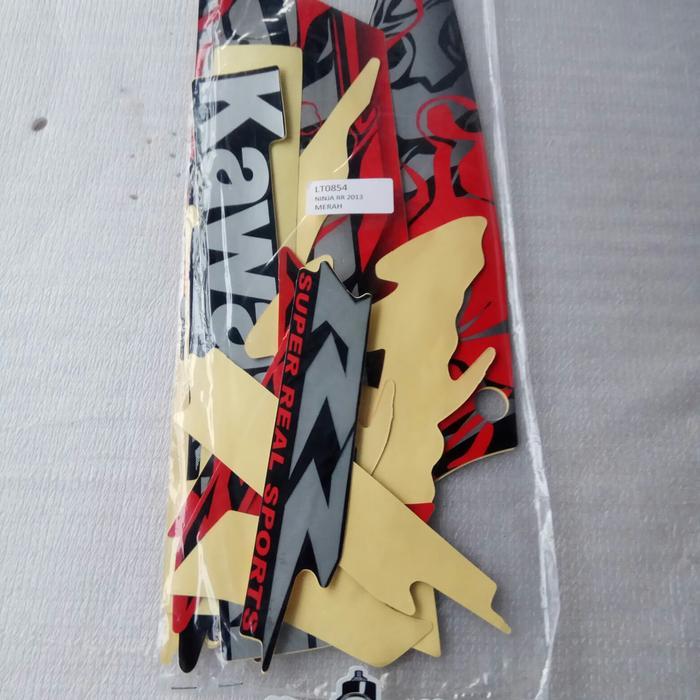 Striping ninja rr 2013 merah