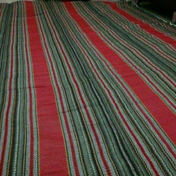 Tikar Tenun Istana Jumbo 180X180Cm Tanpa Sambungan Matras Lipat Tikar Gulung Tikar Piknik Istana