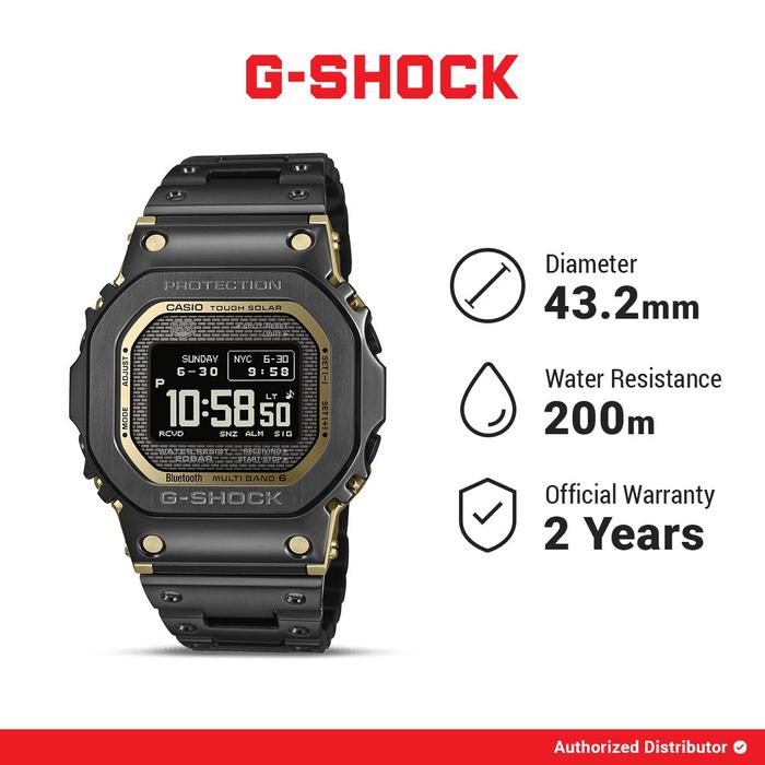 G-Shock GMW-BZ5000BD-1DR Full Steel Jam Tangan Digital Pria Original