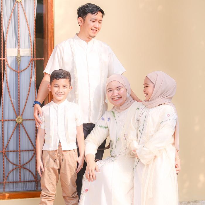 SHABBY AMEENA SERIES CREAM DRESS SET FAMILY