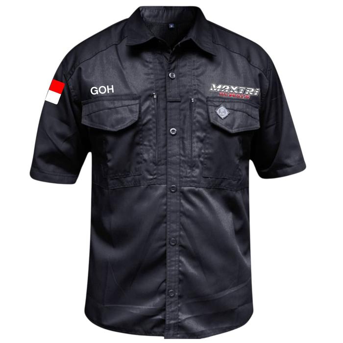 COSTUM KEMEJA M-TAC PENDEK W-TAC PENDEK BORDIR