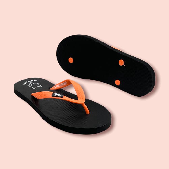 Sandal Jepit Munims Santai Model Hitam karet pria Bukan Fipper Black Sendal