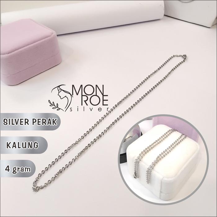 Kalung Nori Sinar 4 Gram Elegan Silver Perak Logam Mulia