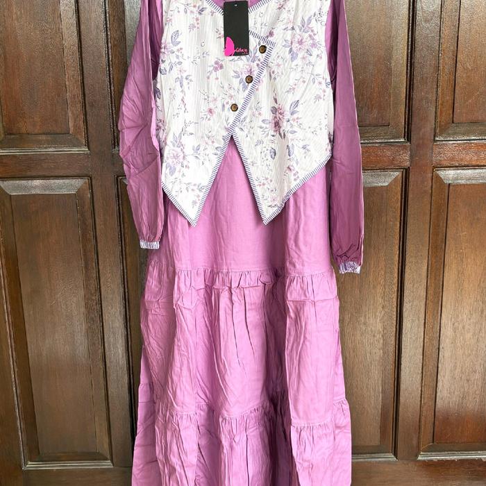 DRESS GIHAZA MIX CODORAY KEKINIAN BAHAN KATUN JEPANG SUPER ADEM Gamis Muslim Lebaran Wanita