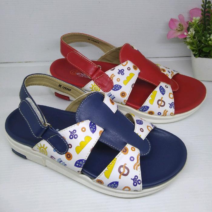 SENDAL TALI ANAK PEREMPUAN SEPATU SENDAL TALI ANAK ANAK PRINTING DONATELLO DC120303 ORIGINAL PRODUK 