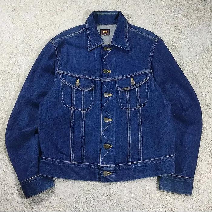JAKET JEANS LEE RIDER  DENIM BIRU